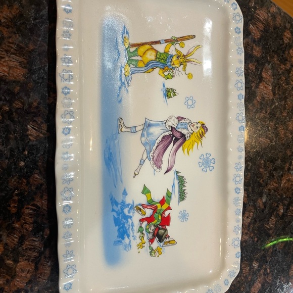 Alice in Wonderland cafe by Paul Cardeau teapot and platter - Picture 5 of 9